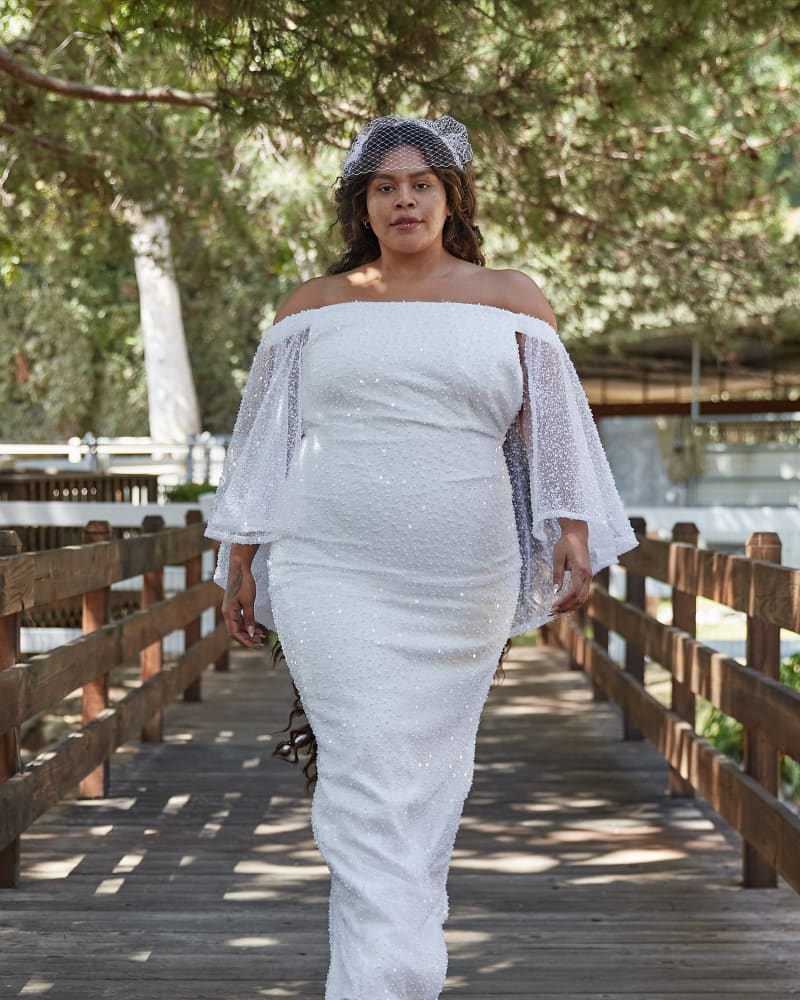 White lace dress size 14 outlet